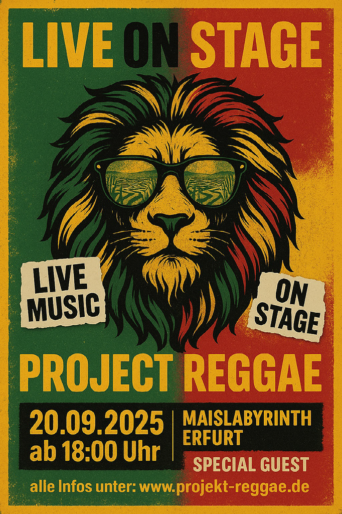 Poster für das Konzert am 20.09.2025 im Maislabyrinth